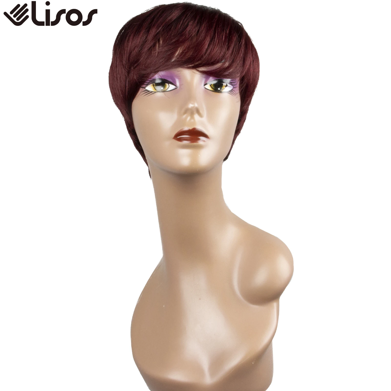 99J парик с коротким вырезом фея вьетнамский прямыми волосами из человеческих