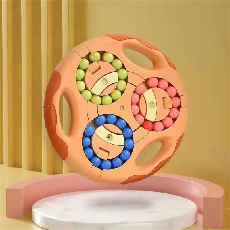 Детская игрушка антистресс вращающийся волшебный куб-фасоль на кончик пальца