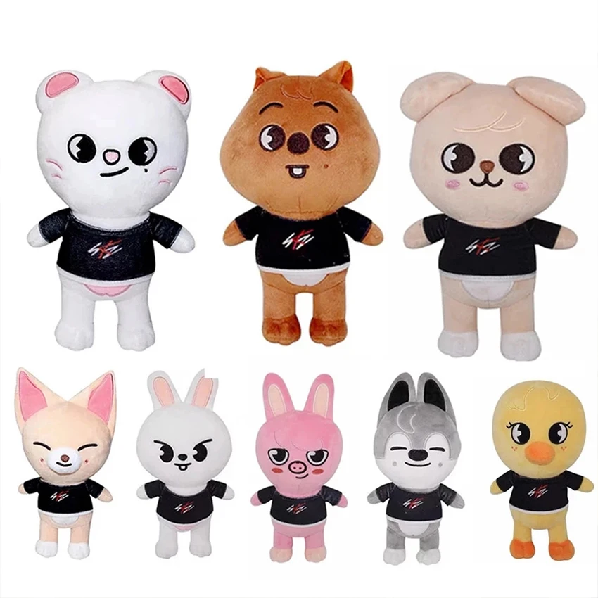 Skzoo Plush Toys Stray Kids 20cm Cartoon Stuffed Animal Plushies Doll Bbokari Leebit Wolf Chan Puppym Kids s Fans Gift