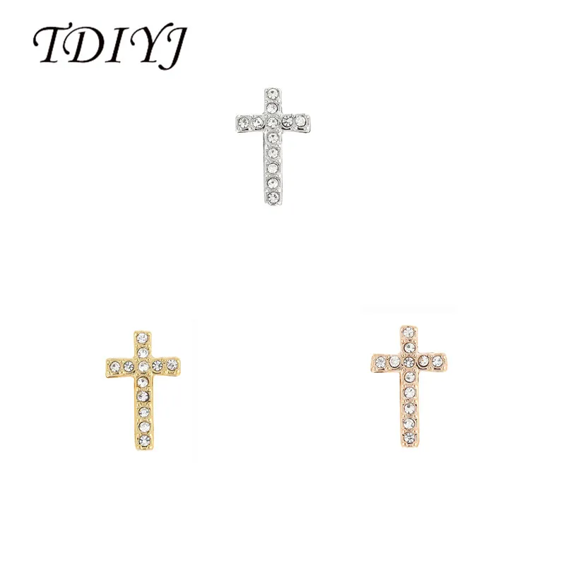 

TDIYJ женские модные ювелирные изделия, крестообразные Подвески с кристаллами, подходят для кожаного браслета, 6 шт./партия