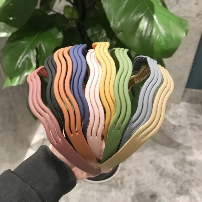 

Ободок для волос модная резинка для волос для женщин, многослойный, матовый, карамельных цветов