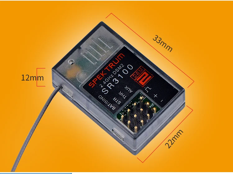 3 канальный приемник Spektrum SR3100 для дистанционного управления DX4C DX5C DX5R DX6R|Детали и