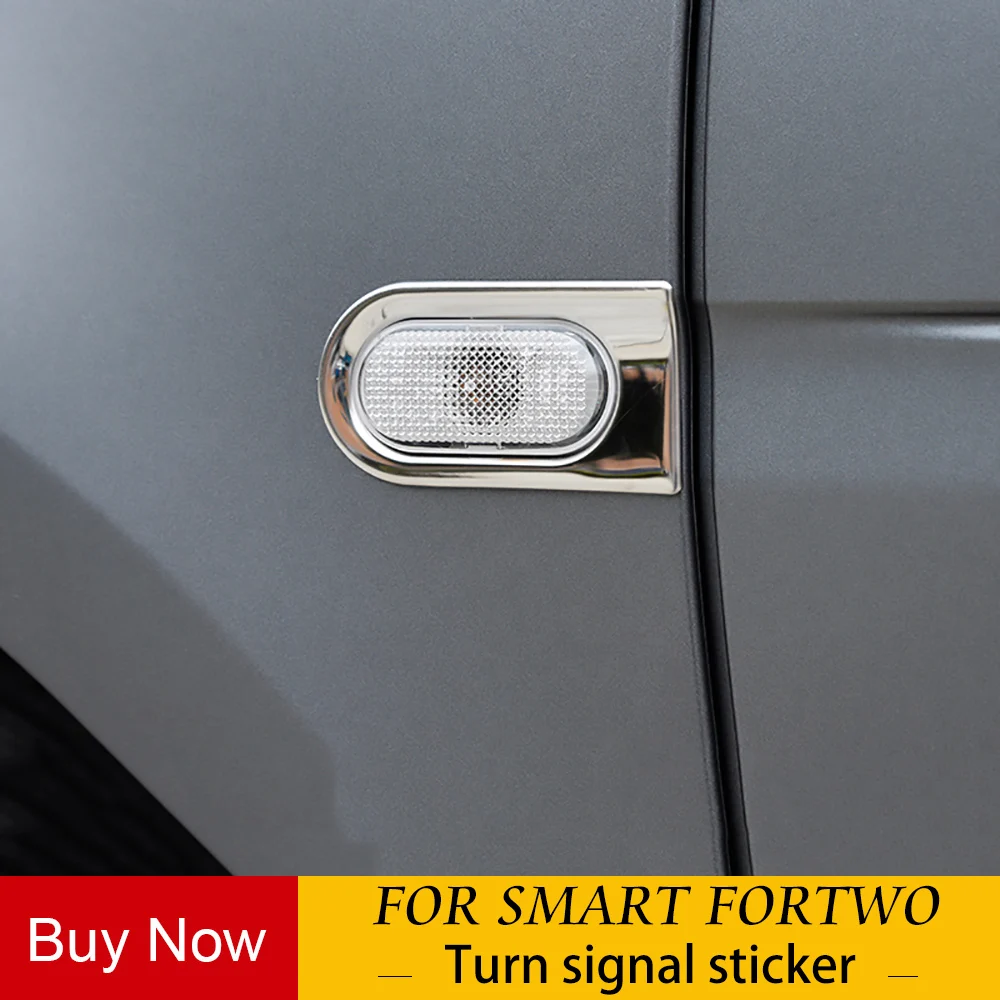 Декоративная рамка поворотника из нержавеющей стали для Mercedes new smart fortwo 453