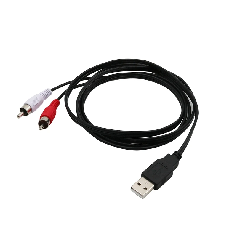 1 5 м Usb Папа папа 2X Rca штекер Phono Av кабель ПК ТВ Aux вывода видео адаптер|Кабели VGA| |