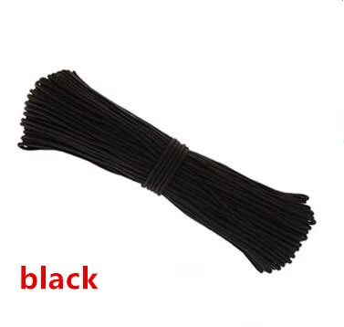 black 10M 10 м 4 мм/10 мм цветной плетеный нейлоновый шнур для кемпинга, веревка ручной работы, веревка для одежды, шнуры для украшения дома - Цвет: black 10M