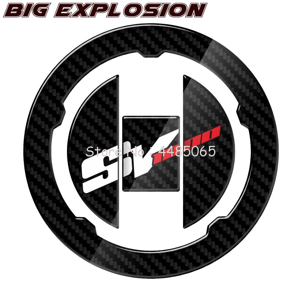 

For Suzuki SV1000 SV1000S SV 1000 S 1000 S 2003-2008 Motorcycle 3D Carbon Fuel Gas Stopper Protector Decals Suzuki SV1000 Decals