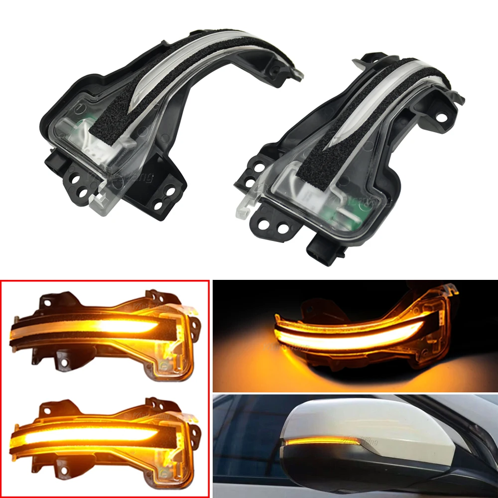 

2PCS Side Wing Rearview Mirror Sequential Indicator For Honda Breeze 2019 2020 Flowing Dynamic Blinker LED Turn Signal Light