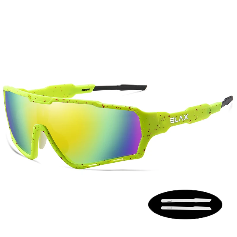 ЭЛАКС бренд Велоспортивные очки для мужчин и женщин Велосипедные очки Защита от УФ-лучей Спортивные солнцезащитные очки МТБ очки 2021 Новинка на открытом воздухе.