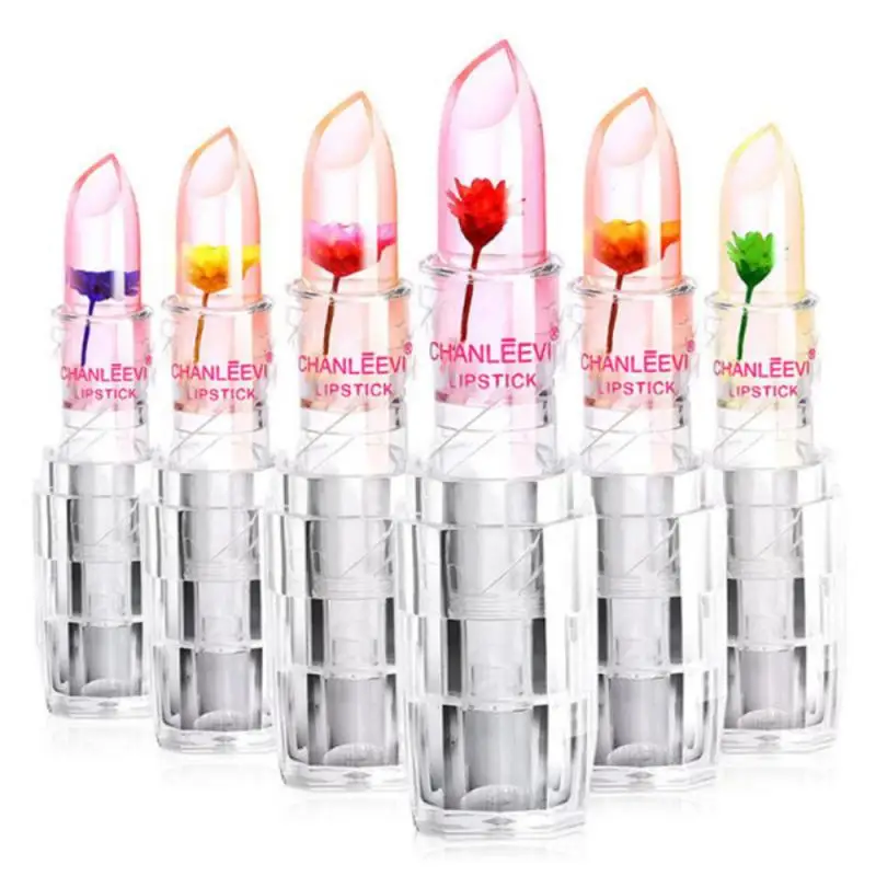 

Jelly Flower Color Changing Long Lasting Lip Gloss Moisturizing Lipstick Waterproof Long Lasting Maquillaje TXTB2