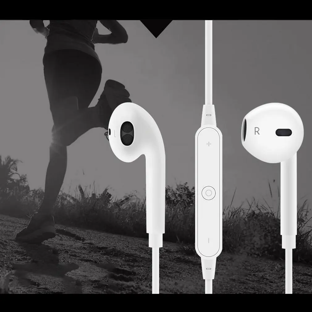 Беспроводные спортивные наушники S6 с Bluetooth V4.1 мини-наушники двумя стереозвуками