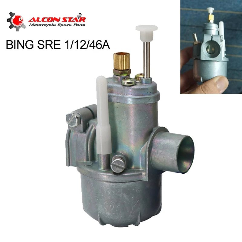 Alconstar BING SRE 1/12/46a 12 мм карбюратор для мотоцикла Carb ПОДХОДИТ MUSTANG PUCH SABRE MAXI MV50 MS50 50CC