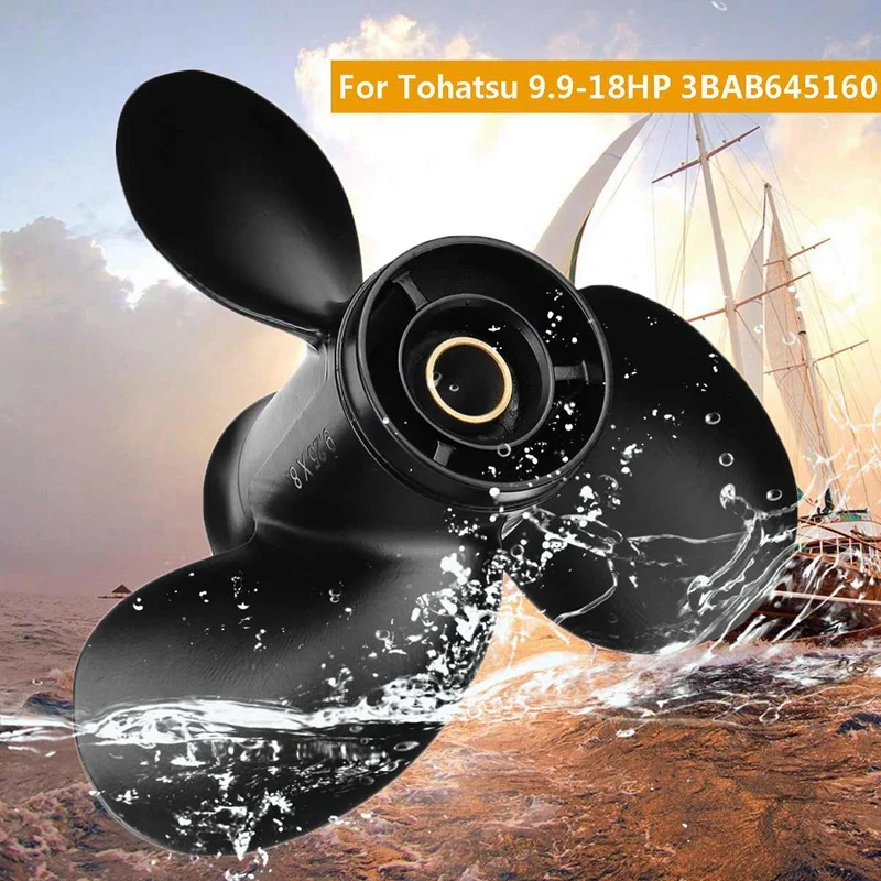 Подвесной пропеллер 3Bab645160 9 25X8 для Tohatsu-Mercury 9-20Hp Стандартное вращение Алюминий 3