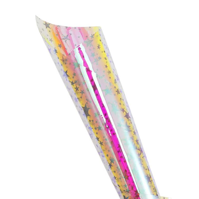 Цветная блестящая Лазерная пленка прозрачные наклейки ювелирные изделия бумага