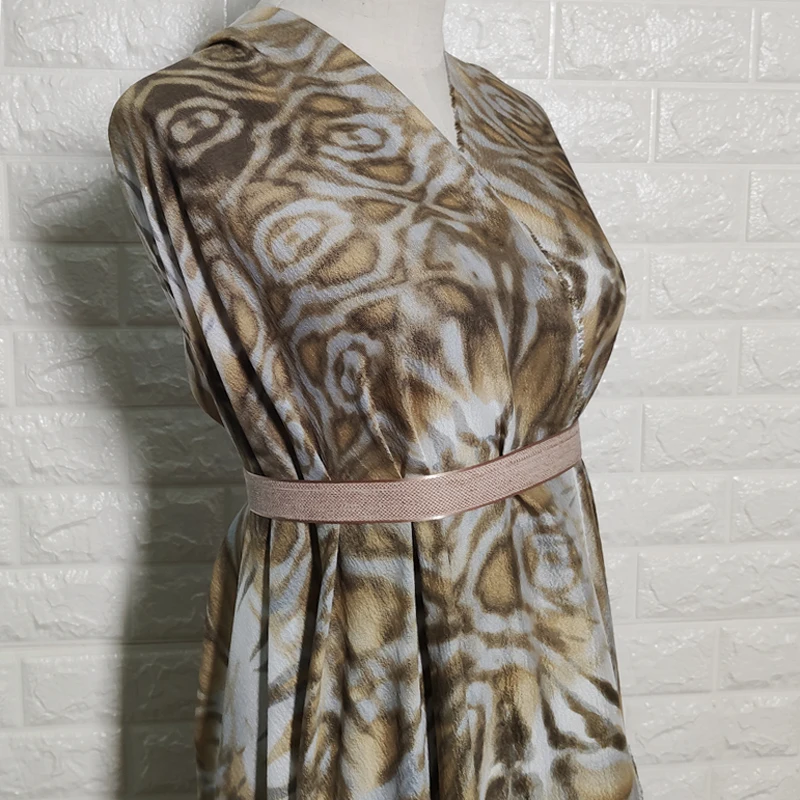 100 см * 114 Этнические Цветы Ткань для платья качество шерсть шелк материал жоржет