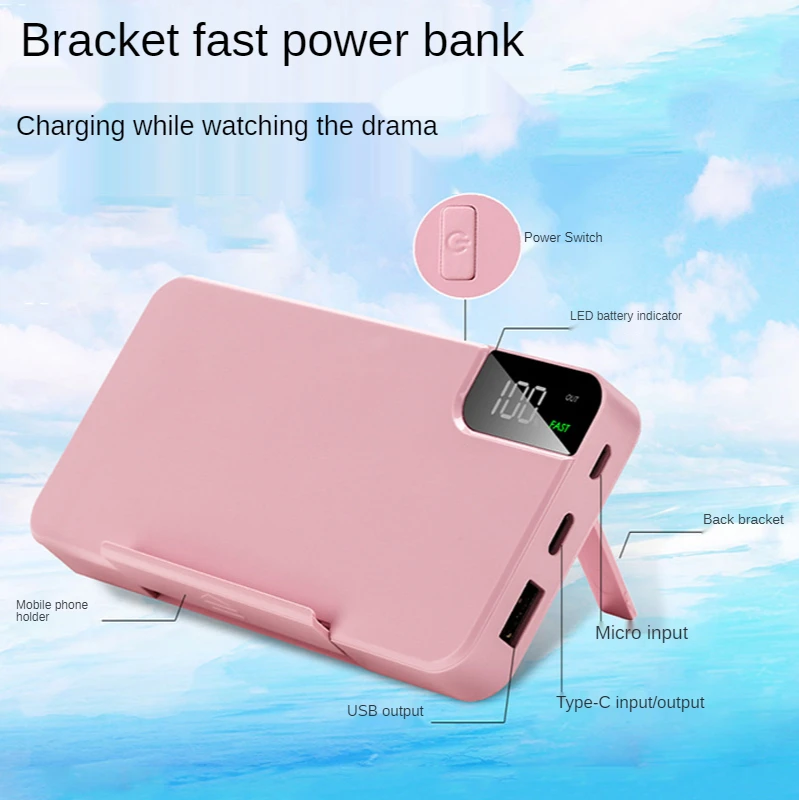 

20000 mah wireless charger mobile power 10000 mah portable battery is suitable for samsung iphone12 millet
