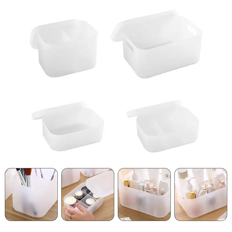 

4Pcs Desktop Storage Basket Home Cosmetic Basket Desktop Storage Container