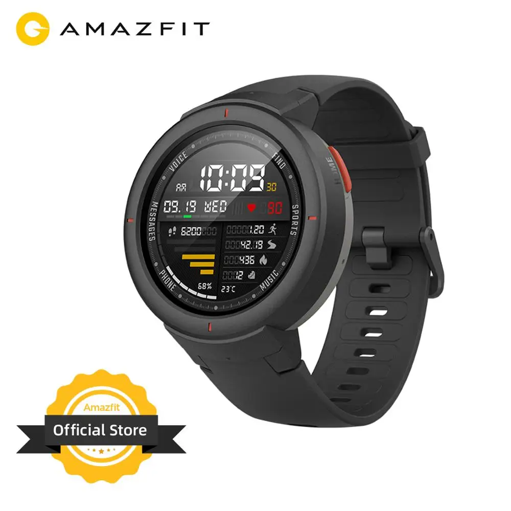 Умные часы Amazfit Verge Lite GPS GLONASS с длительным сроком службы батареи спортивные для