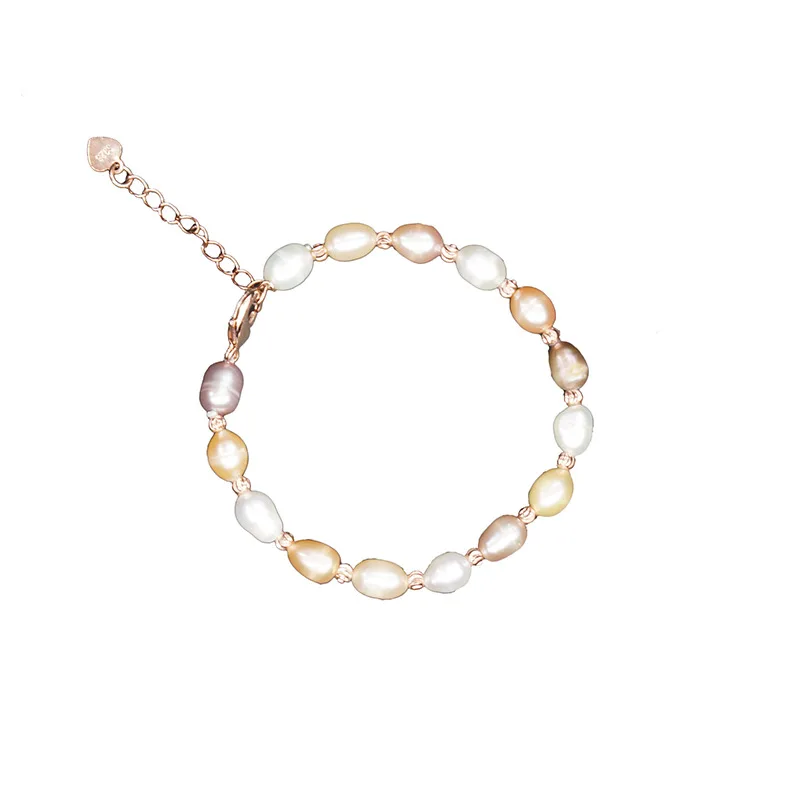 

Korean version fresh water pearl jade bracelet female fashion contracted temperament hand string INS cold wind contracted desig