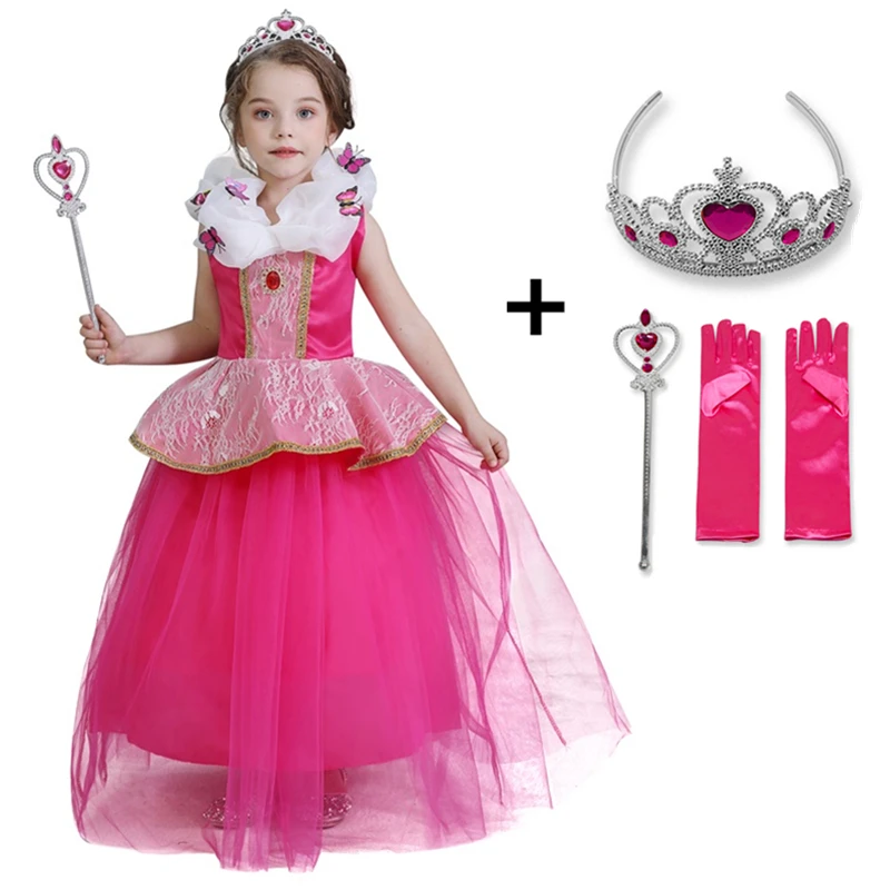 Платье принцессы для девочек комплект косплея на Хэллоуин детский наряд дня