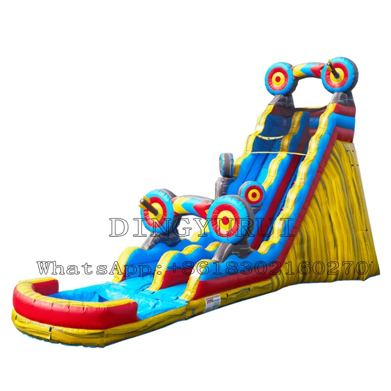 

Wholesale Price Inflatable Outdoor Bounce Game Commercial PVC Inflatable Slide With Pool