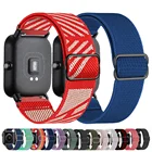 Ремешок для часов Amazfit GTS22e3GTS2 MiniGTR3ProGTR247 мм42 ммstratos, эластичный нейлоновый ремешок для часов Amazfit ремешок bip