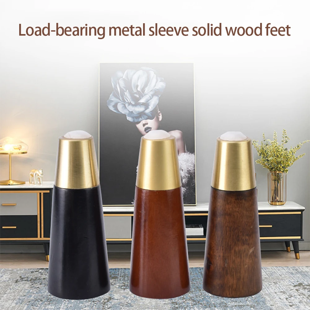 

4pcs Solid Wood Table Legs for Furniture Wooden Metal Sofa Bed Chair Cabinet Support Hardware Replacement Luxury Dressers Desk