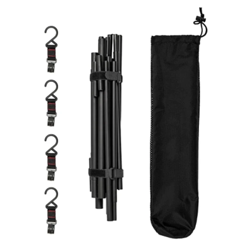 

Camping Equipment Cookware Tools Hanging Organizer Stand 8kg Bearing Weight Foldable Portable Storage Rack Wood Outdoor Stove 1