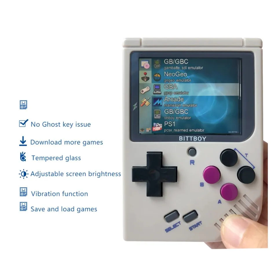 Консоль игровая BittBoy в стиле ретро 2 4 дюйма с карманной игровой приставкой TF