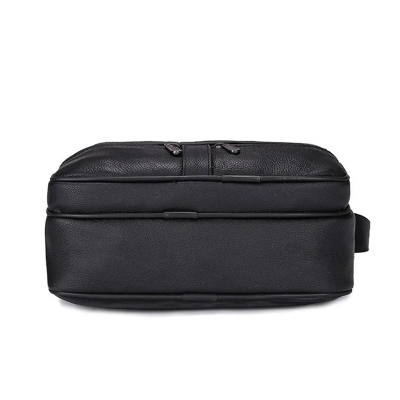 Новинка 2020, мужская деловая Повседневная кожаная сумка через плечо, офисное портфель для ноутбука 12 дюймов от AliExpress WW