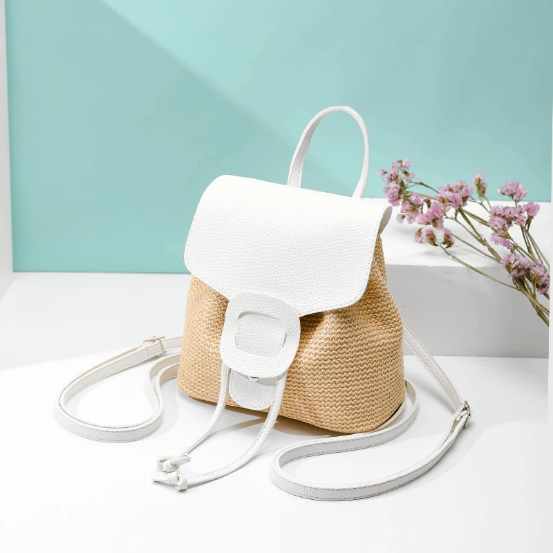 Женская плетеная Сумка из ротанга летняя соломенная сумка с шестигранным