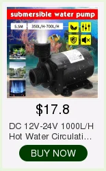 DC 12 В 5 м Насосная головка Мини погружной мотор щетка водяной насос для сада фонтан аквариум