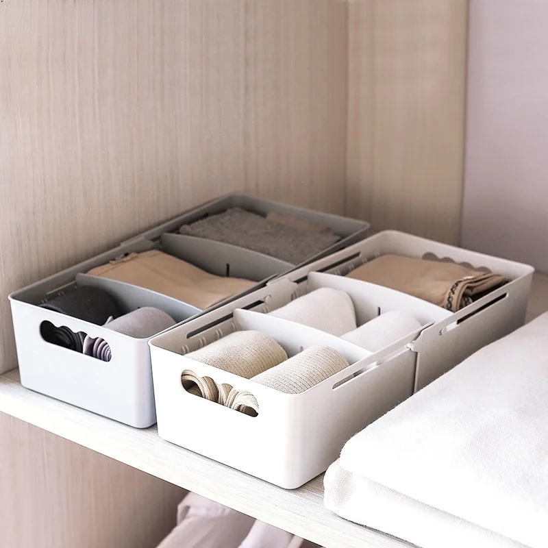 

Многофункциональный раздвижной пластиковый ящик для хранения, регулируемый ящик, органайзер, аксессуары для носков, чехлов, шкафов