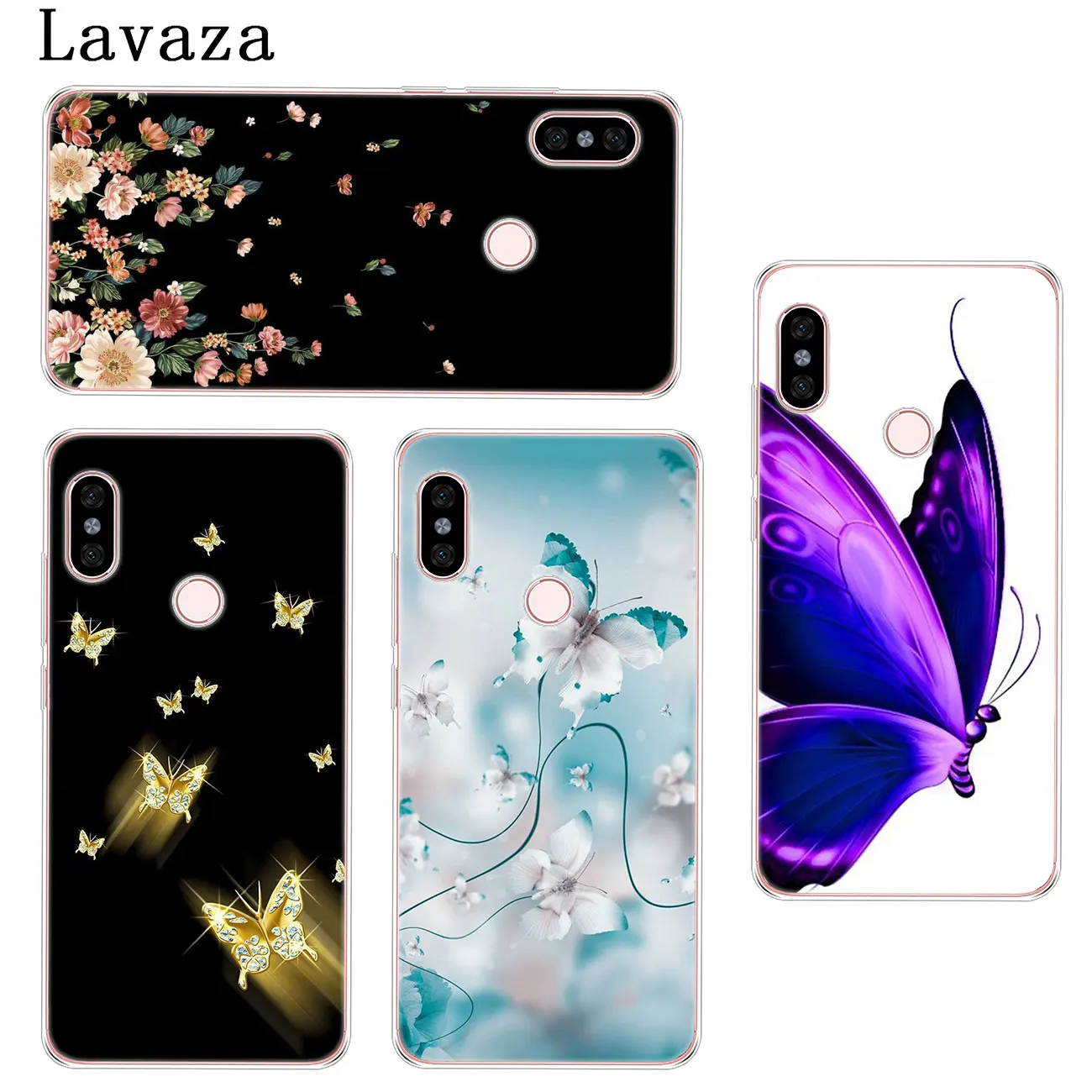 Lavaza красивая бабочка цветок чехол для телефона для Xiaomi Redmi K20 Pro 8A 7A 5A 6A 4A Note 8 7 5 4 4X6 Pro крышка