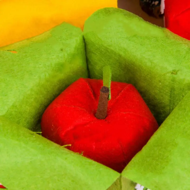 Нетканая коробка для яблока на Рождество ткань ручной работы Декор набор