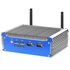 Безвентиляторный промышленный мини-ПК Intel Core i3 4005U i5 4200U i7 4500U 2x RS232 двойной Ethernet HDMI VGA 4x USB WiFi Windows Liunx