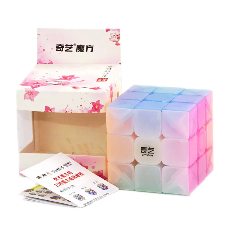 

QiYi Warrior W 3x3x3 Jelly Cube Speed Cube 3X3 3Layers Speed Cube Professional Cubo Magico Puzzle Toy For Children Kids Gift Toy