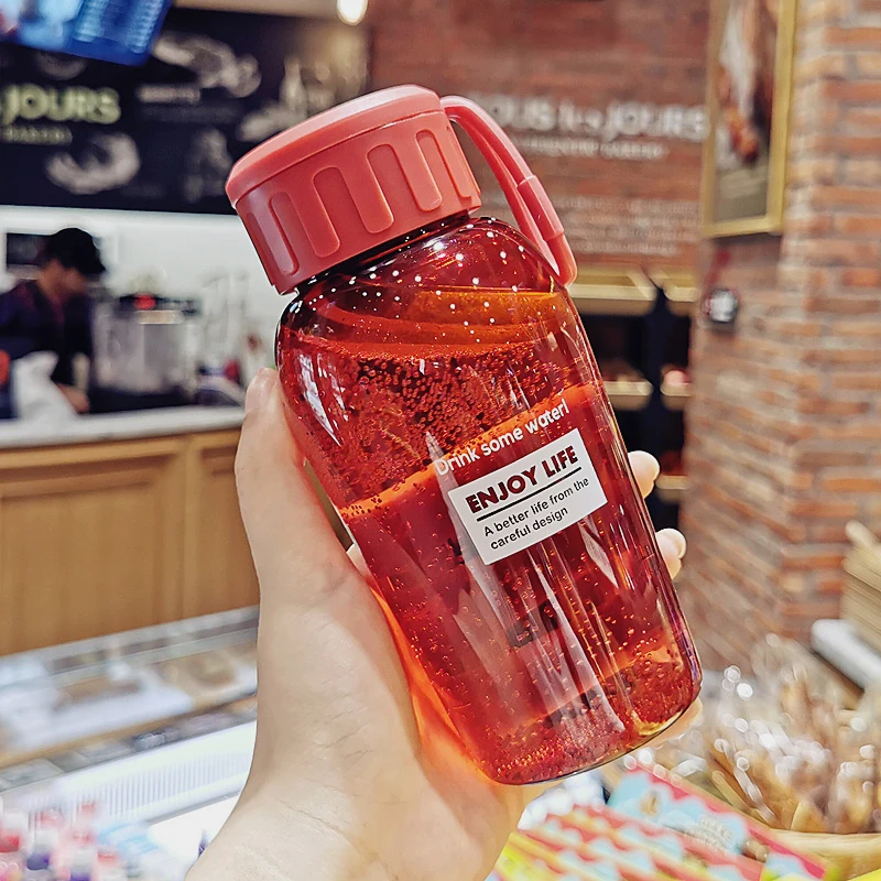 Эстетическая прозрачная термобутылка для воды инфузор портативная бутылка сока