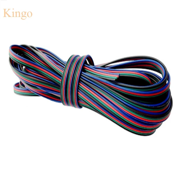 Новый 4 контактный светодиодный RGB кабель 5 м 10 20 30 для 5050 3528 удлинитель