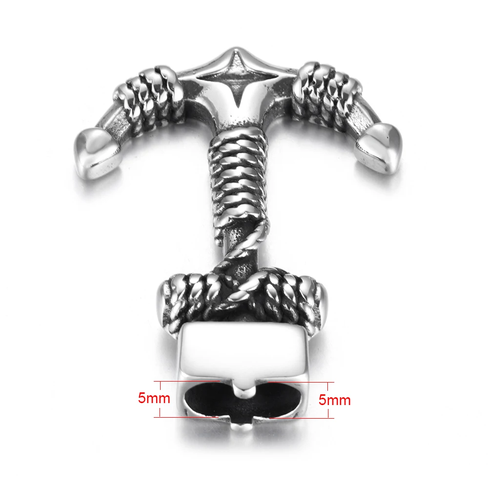 Якорные Крючки из нержавеющей стали с двойным отверстием 5 мм браслет застежка