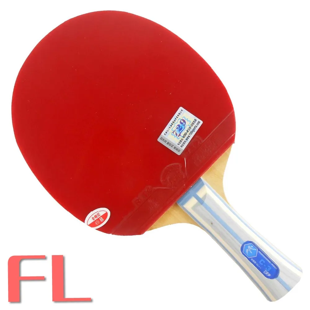 FL Ракетка Pro Combo 729 C-3 лезвие с 2x основные резинки для ракетка для настольного тенниса «летучая мышь» - Цвет: FL