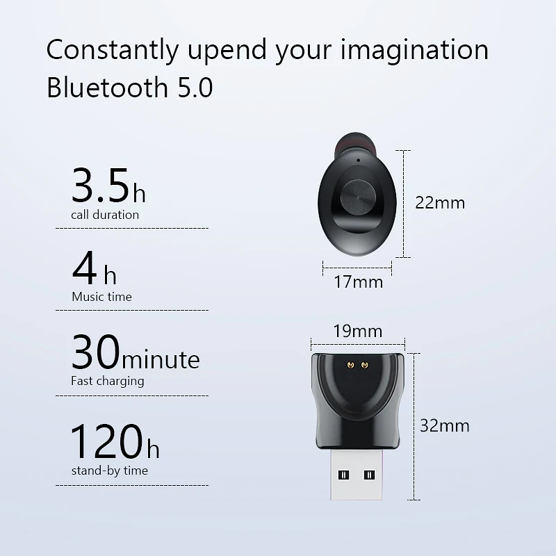 VVKing TWS 5,0, Bluetooth, беспроводные наушники, стерео наушники, наушники с микрофоном, Handsfree, USB, Спортивная гарнитура для Xiaom, iPhone, samsung