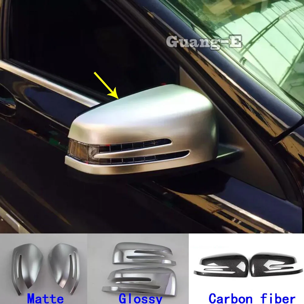 

Car Back Rear View Rearview Side Door Mirror Cover Stick Trim Frame Parts 2pcs For Mercedes Benz GLA 2015 2016 2017 2018 2019