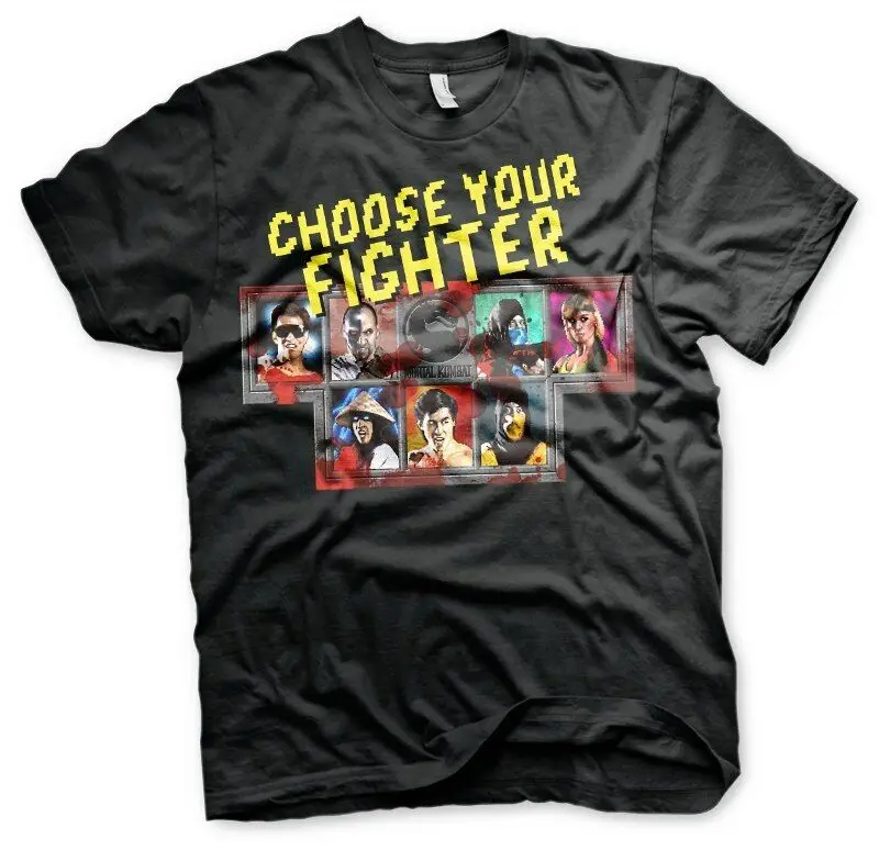 Футболка Mortal Kombat Choose Your Fighter Maglia Uomo Ufficiale от Hybris|Мужские футболки| |