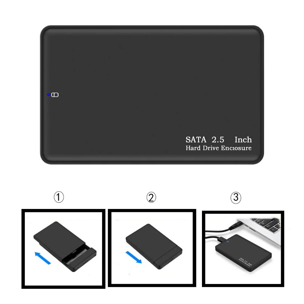 Корпус для внешнего жесткого диска 2 5 дюйма USB 3 0 SATA HDD SSD | Компьютеры и офис