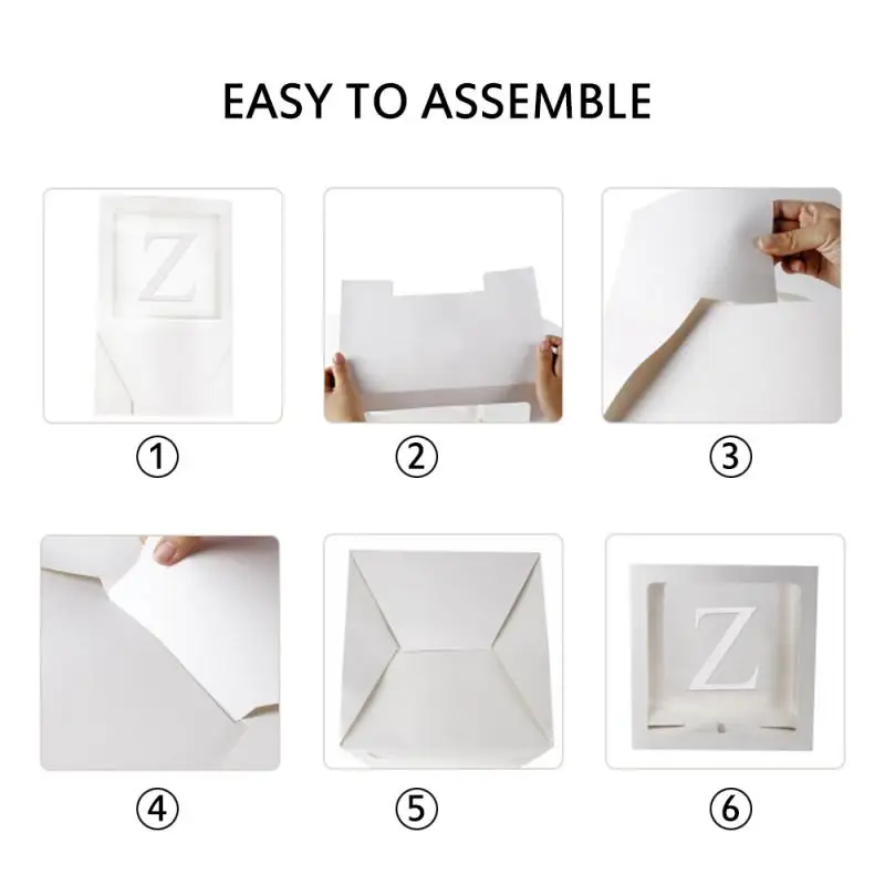 Письмо A Z чистый картон пластиковая коробочка комплект одежды для маленьких