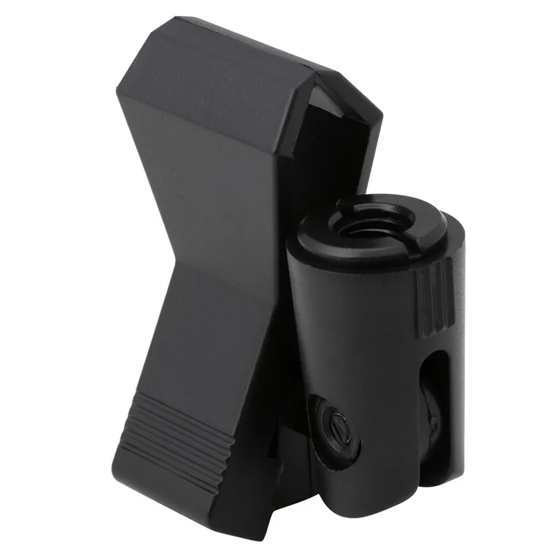 

Flexible Microphone Mic Stand Accessory Plastic Clamp Clip Holder Mount Black 32CB