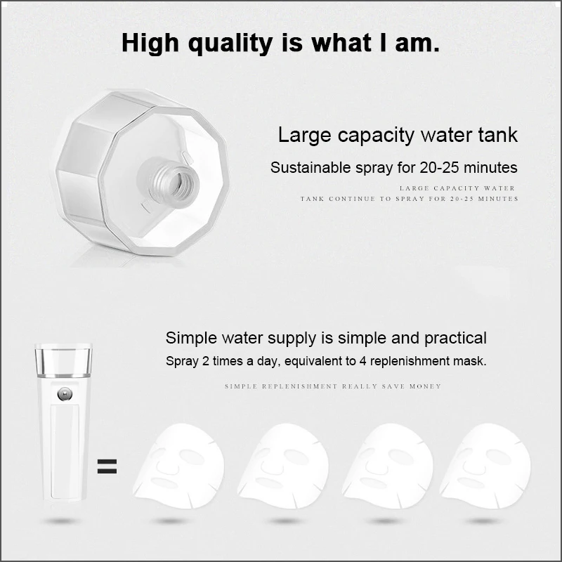 Портативный распылитель для лица AOPHIA портативный небулайзер тела удобный USB