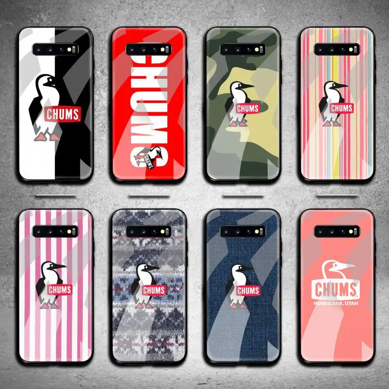 

Cute penguin chums Phone Case Tempered Glass For Samsung S20 Plus S7 S8 S9 S10 Note 8 9 10 Plus