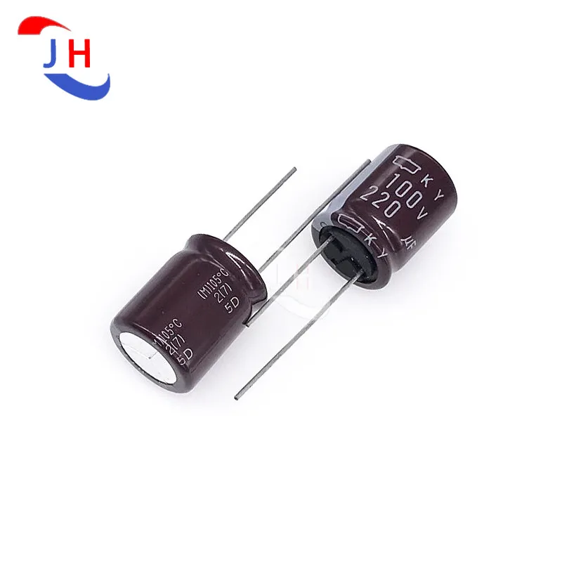 

10PCS Aluminum Electrolytic Capacitor 100v220uf 16x20 KY High Frequency And Long Life 100V 220UF