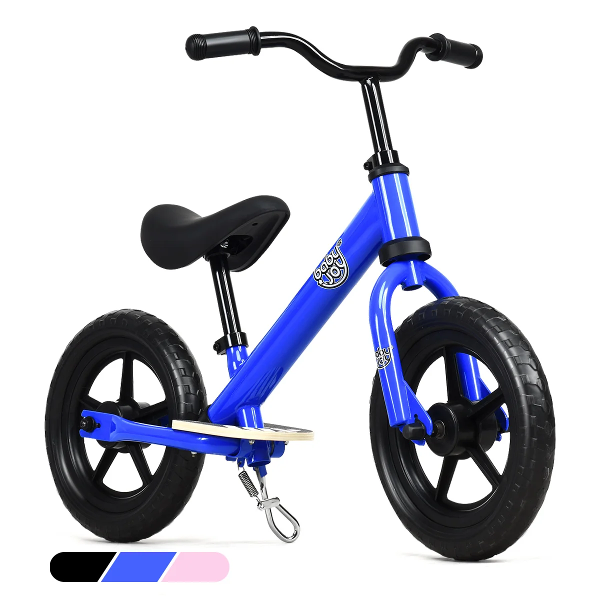 

12 Kids Balance Bike No Pedal Sport Child Bicycle w/ Adjustable Seat Blue